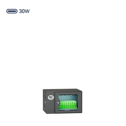 QP-R10PD-30W Type-C Smart Charging Cabinet for Tablets & Phones