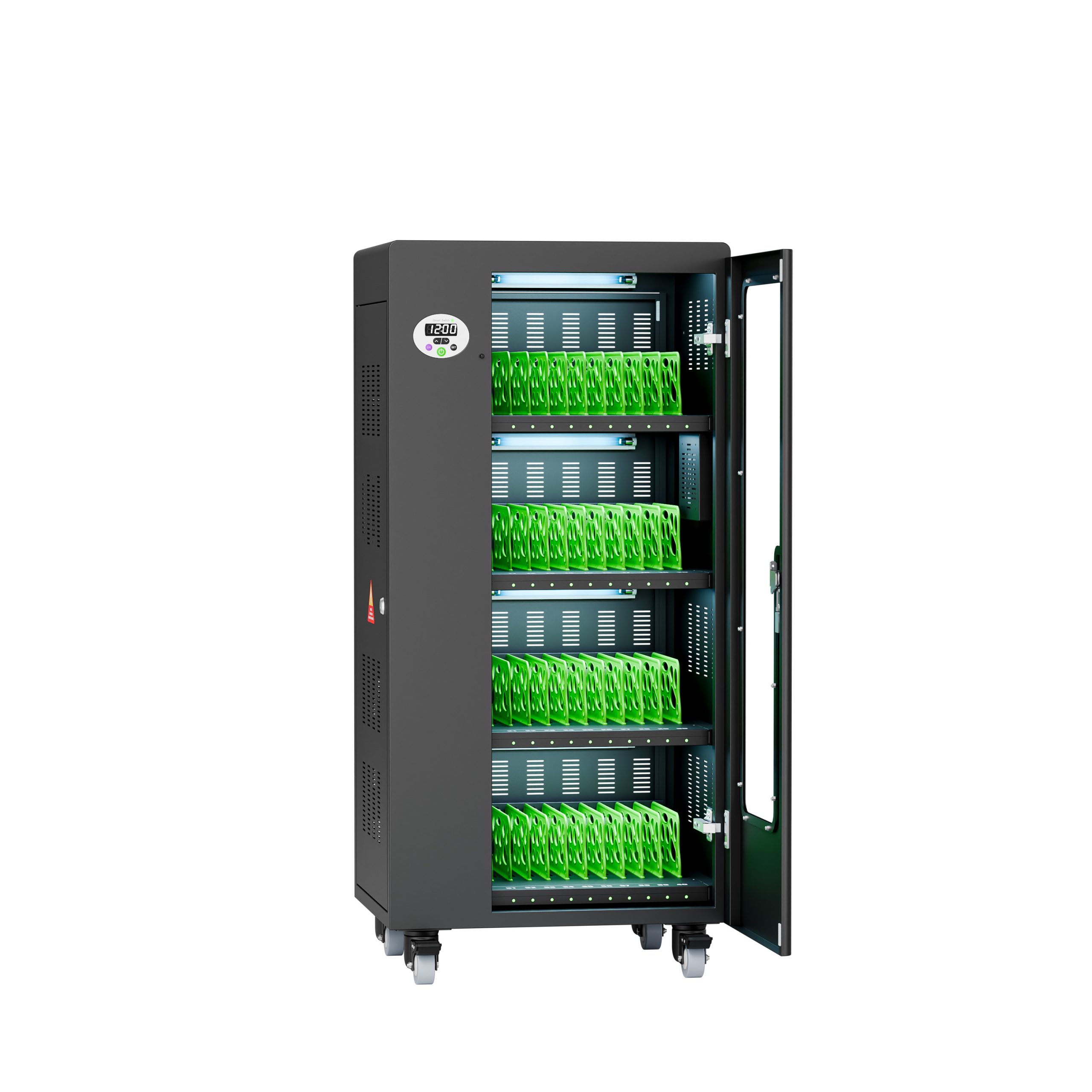 QP-R40MS – 40-bey intelligent magnetic tablet charging cart - 图片 2